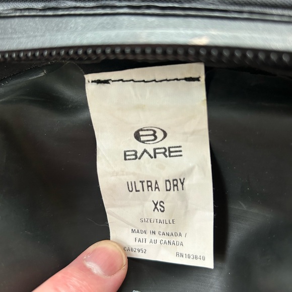 🐦⬛EUC Bare ULTRA DRY Suit XS Adult - Picture 3 of 5